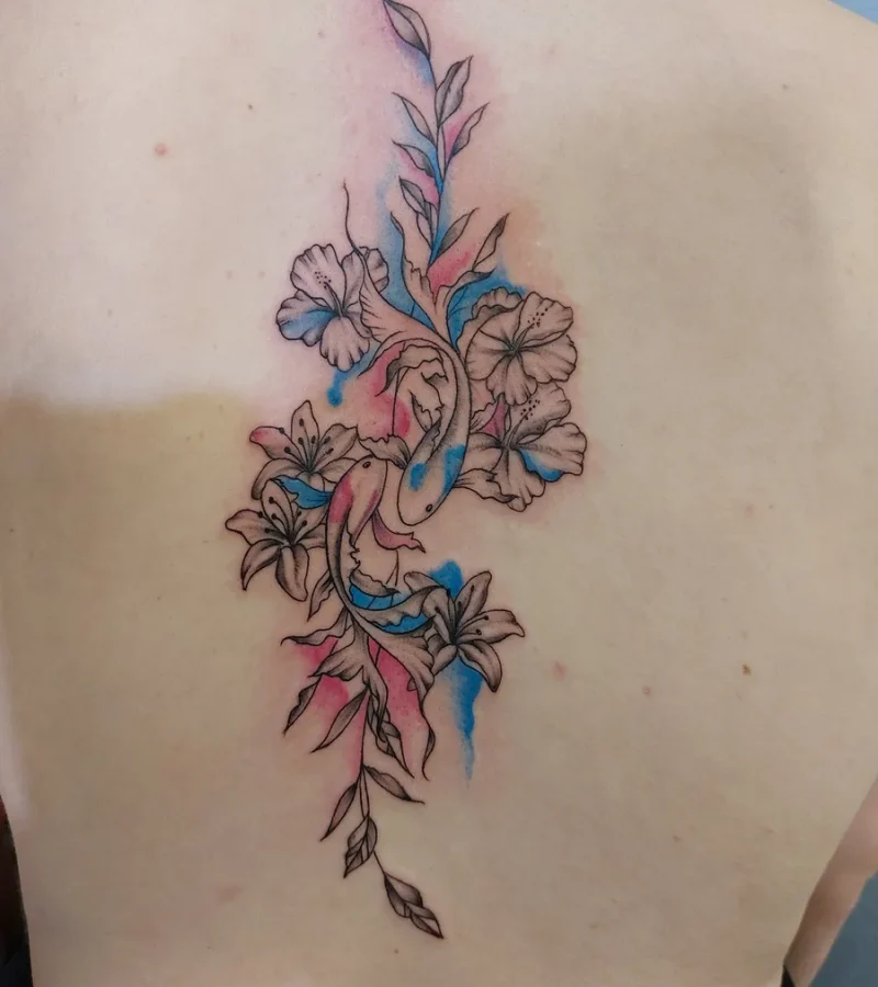 Réalisation de tatouage par Cyril Lenoir, tatouage et piercing à Saint Jean d'Angely
